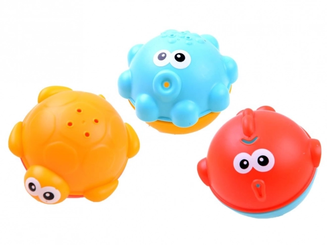 Badspeeltjes met organizer, boten en dieren