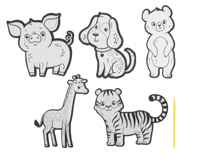 Kras-Uit-Stickers XXL 5 stuks