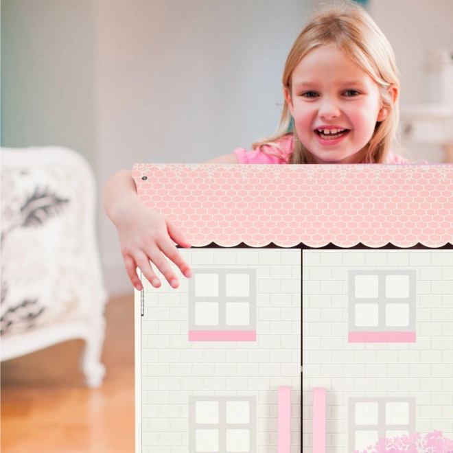 Houten poppenhuis Lulilo Papilio roze 80cm
