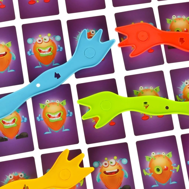 Vang de monsters spel voor kinderen op reactie en geheugentraining