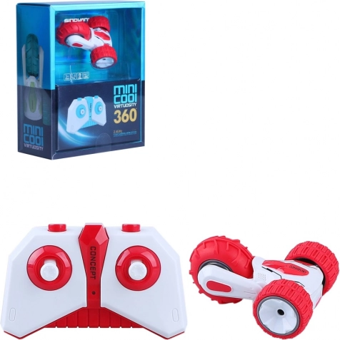 Stunt mini RC auto rood