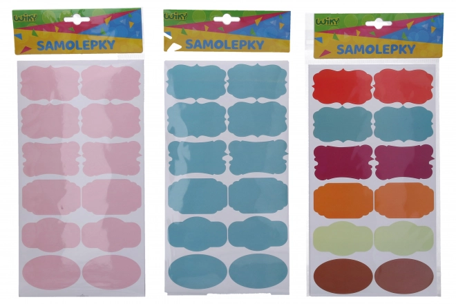 Stickers 14x25,5 cm gekleurd voor kruidenpotten, naamkaartjes