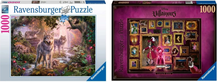 Ravensburger set van twee puzzels 2×1000 stukjes