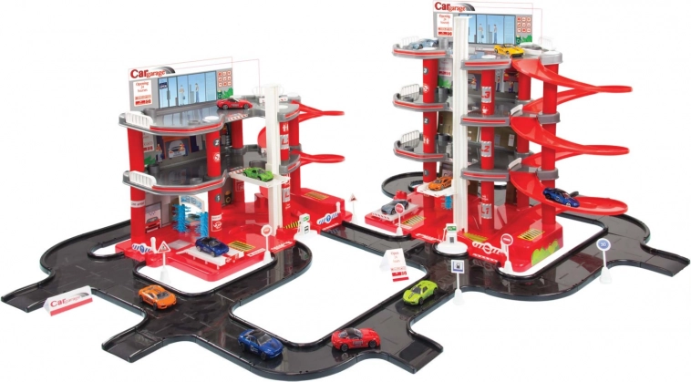 Mochtoys mega garage – parkeer-set met weg