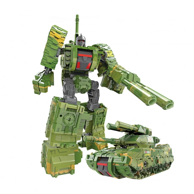 Robotische opvouwbare tank groen