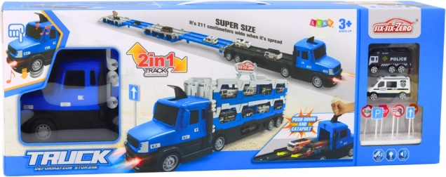 Vrachtwagen die verandert in een racebaan van 211 cm