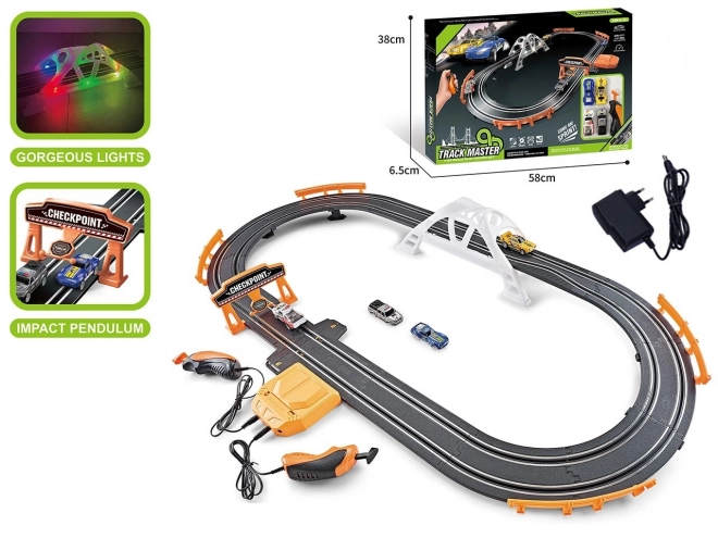 Racebaan 1:64 met een lengte van 250 cm