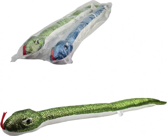 Pluchen slang groen 95 cm