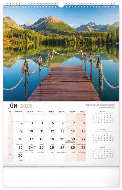 Wandkalender Ons Slowakije 2025, 33 × 46 cm