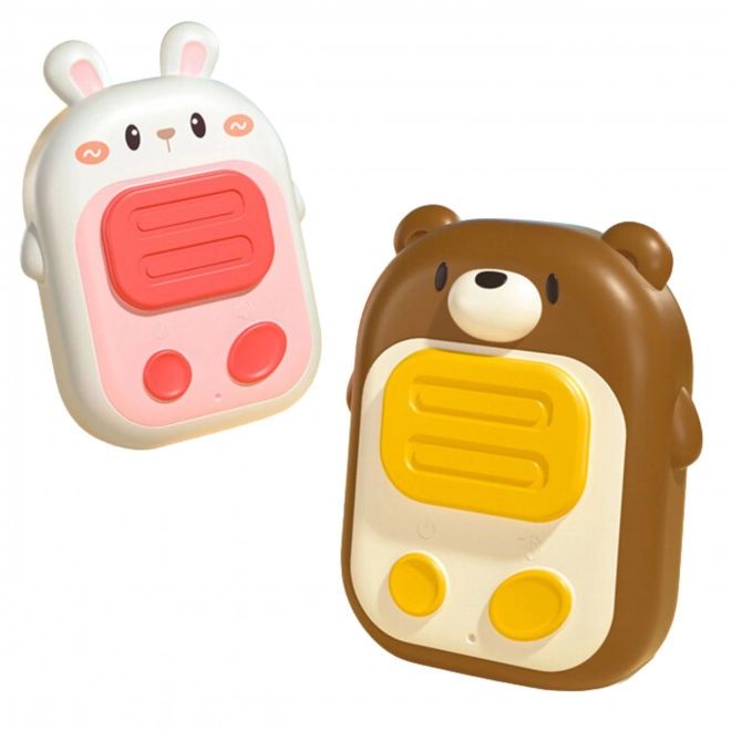 WOOPIE kind-walkietalkies konijntje en beertje – set van 2 stuks