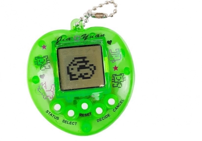 Elektronisch spel Tamagotchi groen met korte ketting