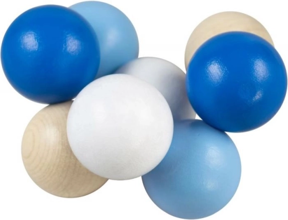 Detoa kralen aan koord blauw