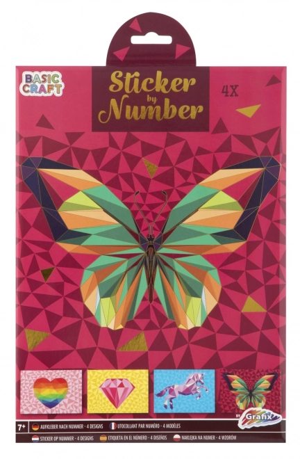 Stickerpuzzel volgens nummers A4