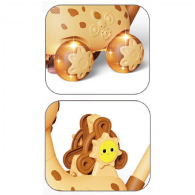 Bewegende giraffe 2-in-1 met bellenblaas voor kinderen