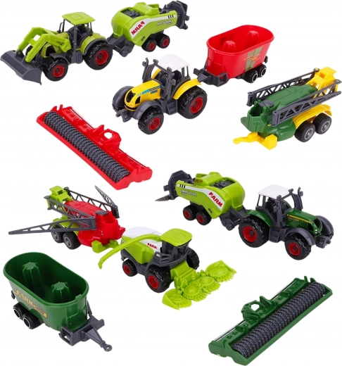 Realistische landbouwmachines met afneembare opbouwen