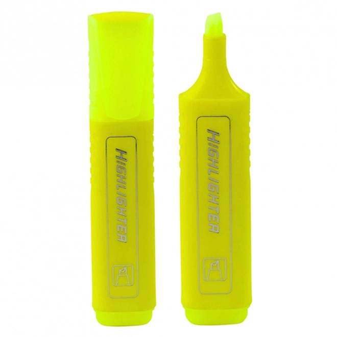 Neon gele markeerstift intens geel