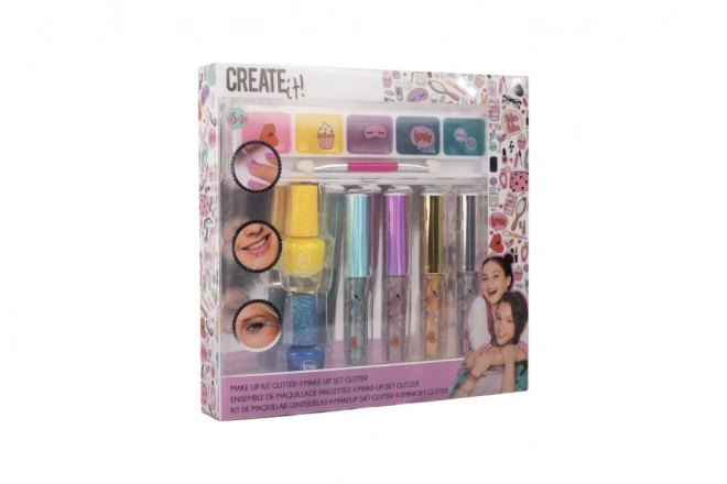 Make-up set Creat it Metaalachtig