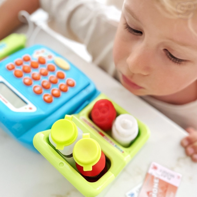 Woopie kinder kassa met plank en accessoires