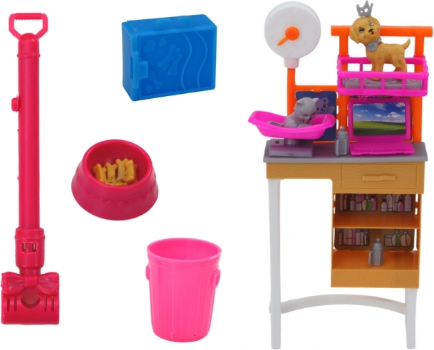 Groomingstation en accessoires voor realistische verzorging