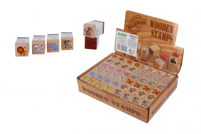 Houten stempel dier