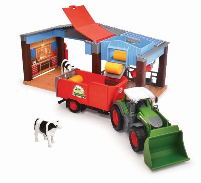 Boerderij met Fendt-tractor