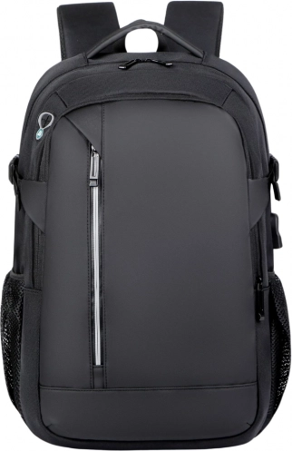 Stadsrugzak met USB, laptopvak en reflecterende elementen 16L 45 cm