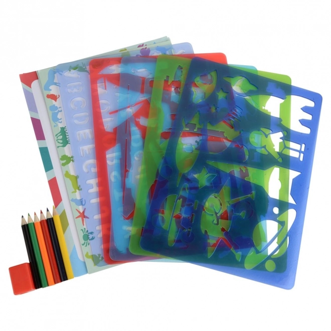 Voertuigsjablonen - grote set