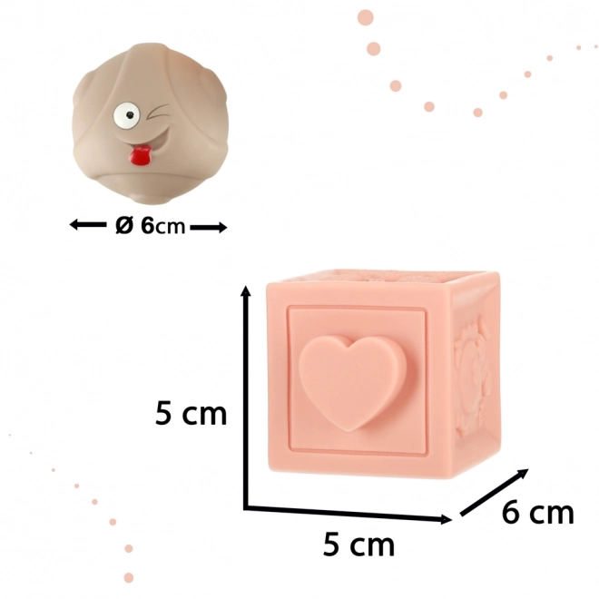 Kleurrijke educatieve zachte puzzel met ballen