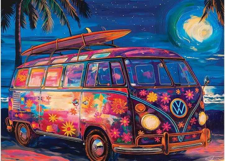 Puzzle EUROGRAPHICS VW Strandplezier 1000 stukjes