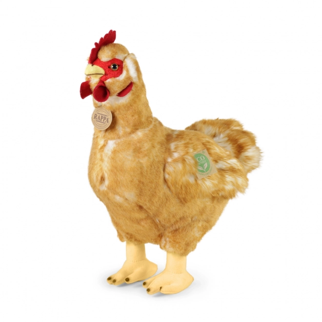 Staande pluche kip 33 cm met ei ECO-FRIENDLY