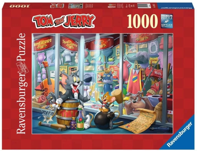 2D-puzzel 1000 stukjes Tom en Jerry