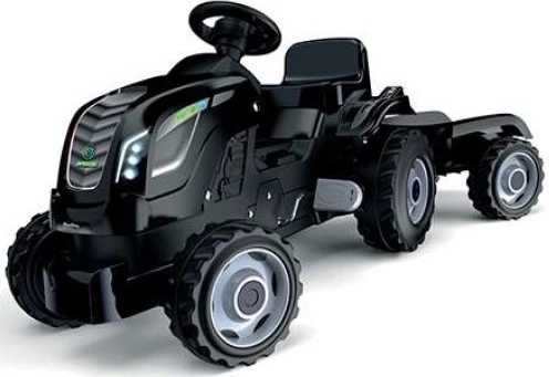 Traptractor met aanhanger - zwart