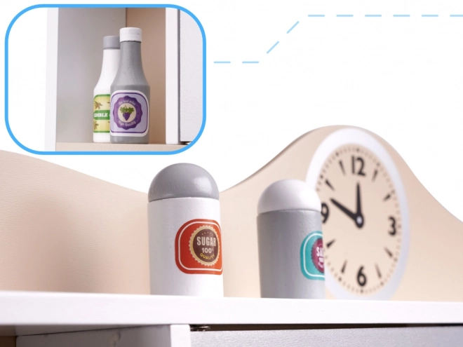 Houten keuken Lulilo met accessoires