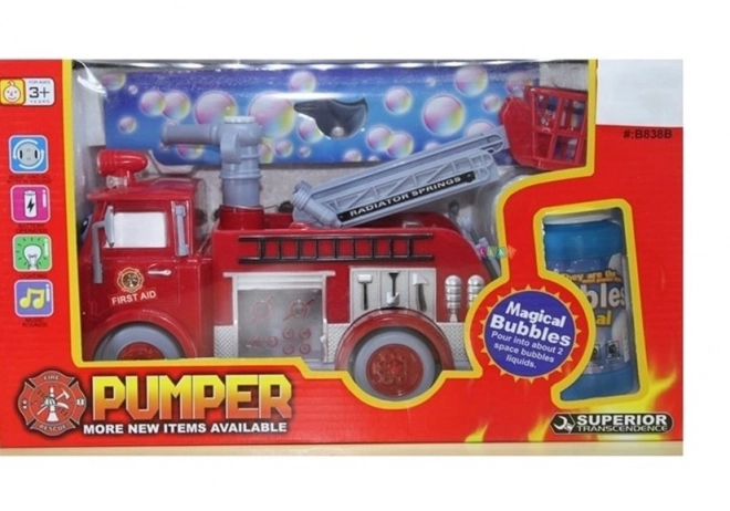 Interactieve brandweerwagen met bellen voor kinderen