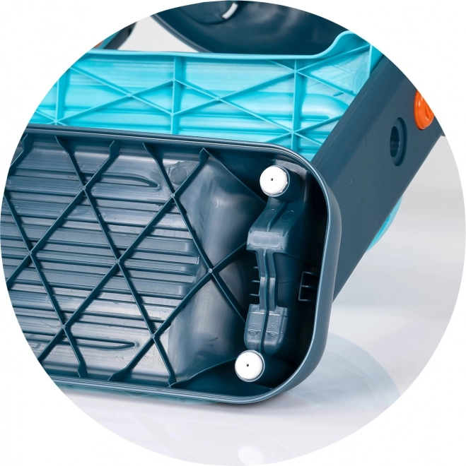 Toiletbril met ladder Chipolino Flippy blauw