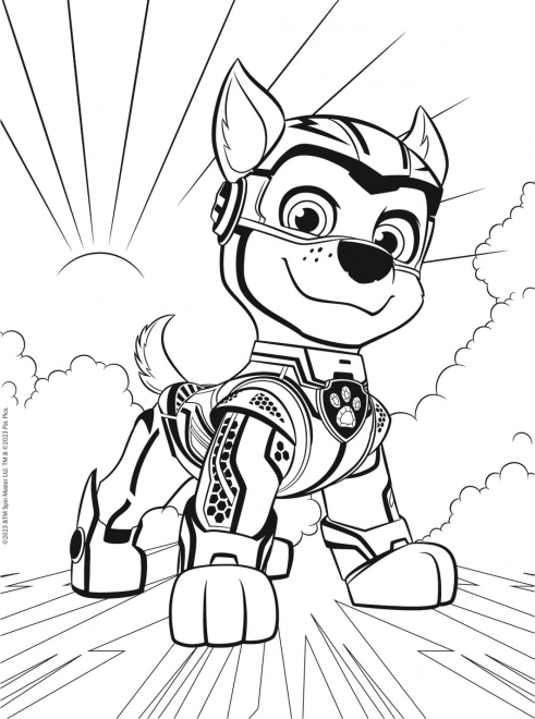 Puzzel MAXI dubbelzijdig 2x10 stukjes Heroïsche honden Paw Patrol in doos 40x27x6cm 24m+