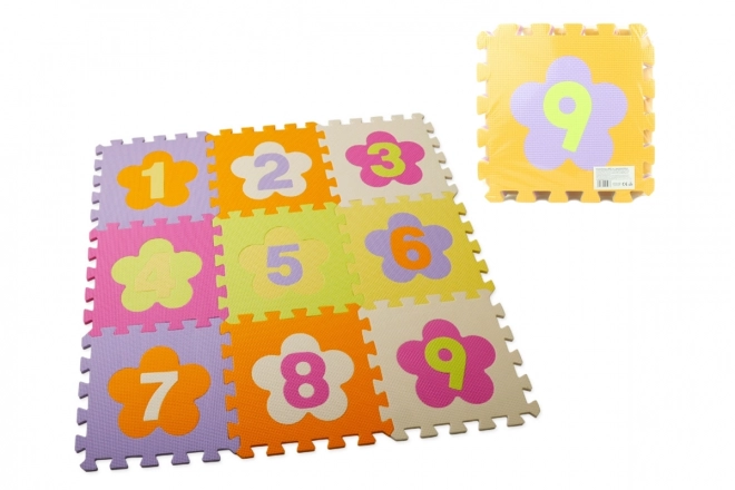 Schuimpuzzel 9 stuks cijfers