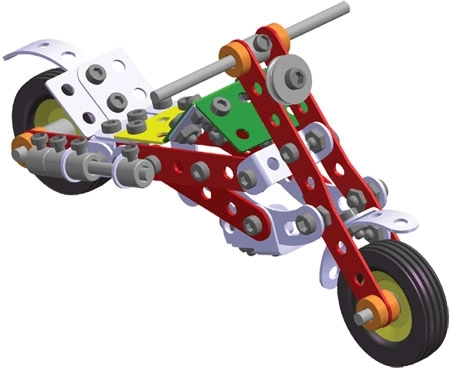 Merkur 011 Motorfiets - 222 onderdelen