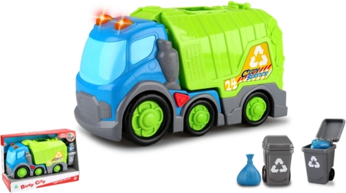 Vuilniswagen KIDDY GO! met licht en geluid, 31 cm