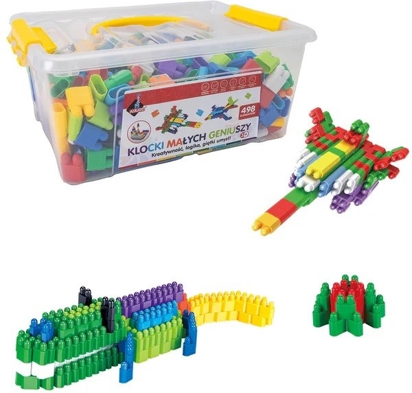 Blokken van Kleine Genieën - Steentjes 498 Stuks