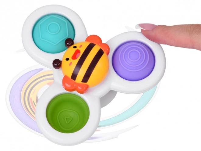 Senzoe Fidget Spinner met zuignap 3 Stuks