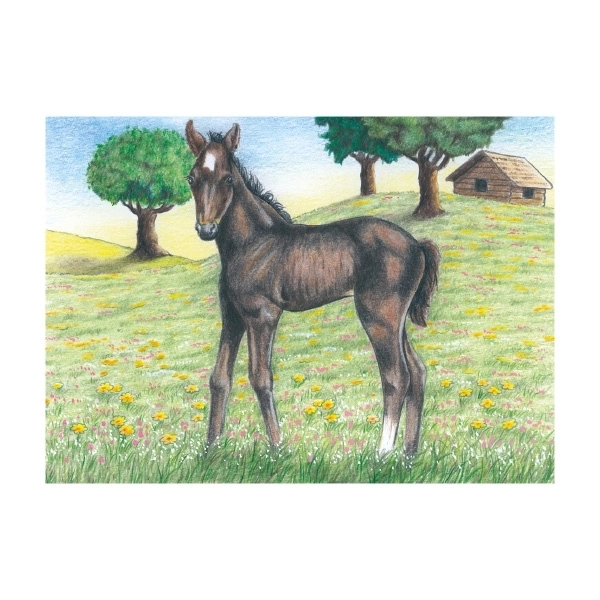 Goki houten kubuspuzzel boerderijdieren – 9 stuks