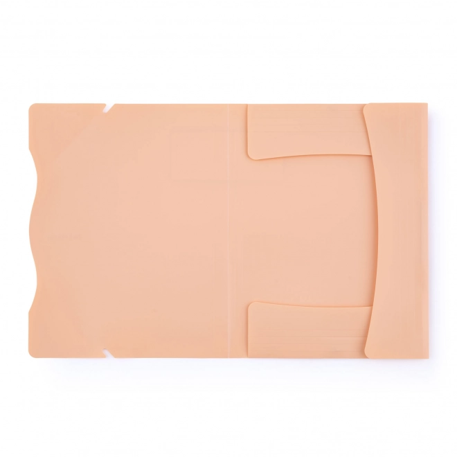 Mapje met elastiek A4 abrikoos PASTELINI