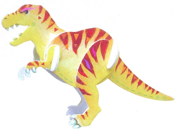 3D houten puzzel Tyrannosaurus rex met verf ARTLOVER