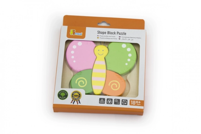 Houten puzzel voor de kleintjes - vlinder