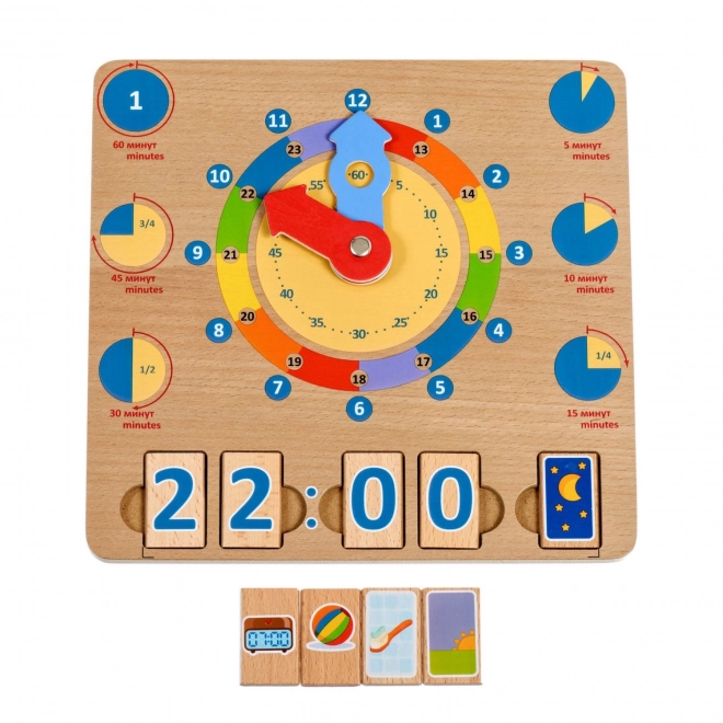 Lucy & Leo Leren Klokkijken – houten educatief speelbord