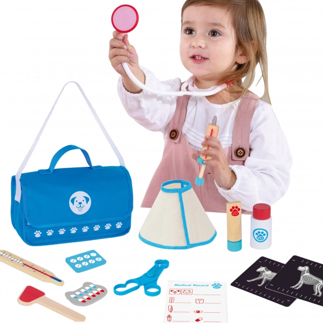 Tooky Toy veterinair set met tas 17 delen