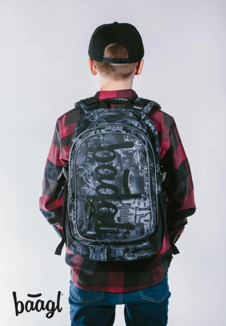 Školní set BAAGL Core Technic: rugzak, etui, gymsack