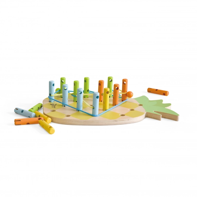 Houten rijgspeelgoed Ananas Classic World
