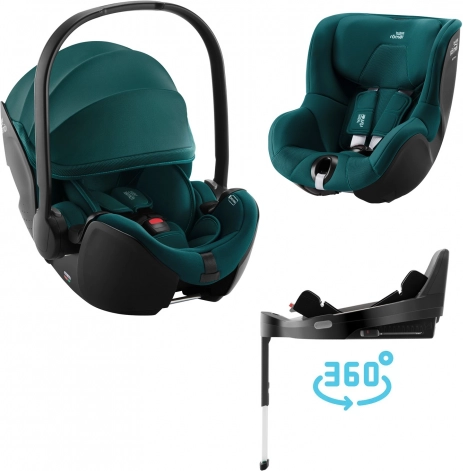 Autostoeltje voor baby’s Baby-Safe Pro en Dualfix 5Z met Vario Base 5Z – Atlantic Green